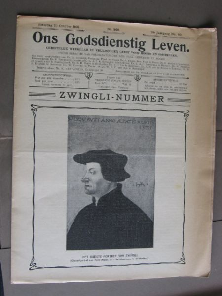  - Zwingli nummer, Ons Gedienstig Leven