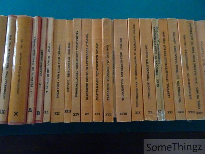 Coll. / Nederlandse Volkskundige Bibliografie. - Nederlandse Volkskundige Bibliografie. Systematische Registers op Tijdschriften, Reekswerken en Gelegenheidsuitgaven. [Doorlopende reeks van deel I tot en met XXX. Met 6 delen registers.]
