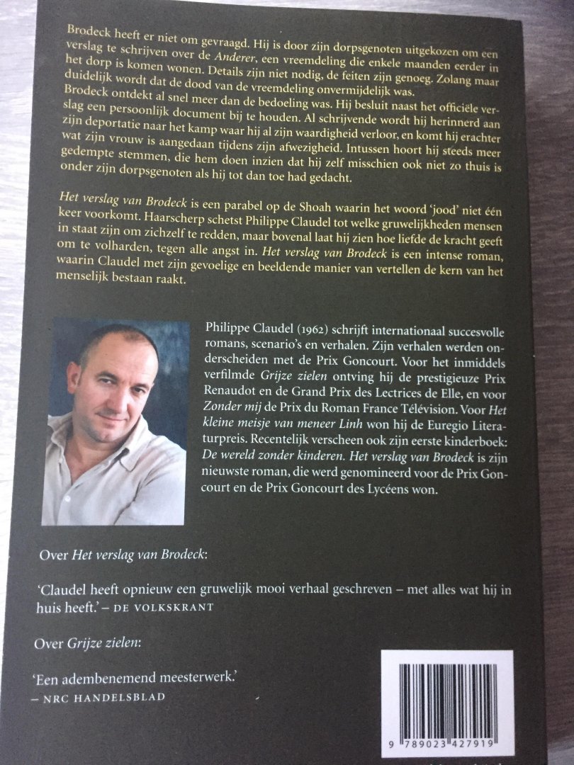 Claudel, Ph. - Het verslag van Brodeck