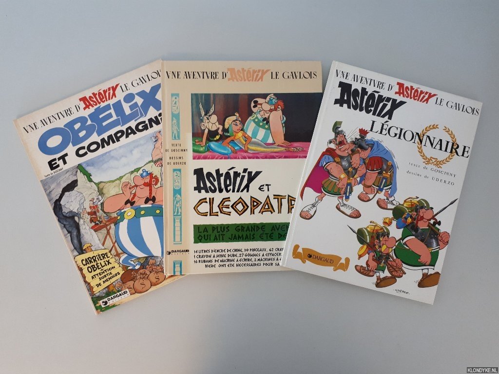 Goscinny, René & Albert Uderzo - Astérix (3x French hardcover)