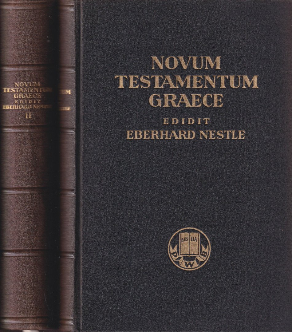 Nestle, Eberhard (ed.) - Novum Testamentum Graece Cum Apparatu Critico Curavit