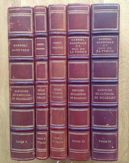 Hanotaux, Gabriel - Histoire de Cardinal de Richelieu. 4 ( de 6 ) tomes en 5 volumes