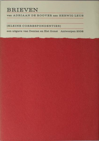 Roovere, Adriaan de. - Brieven aan Herwig Leus.