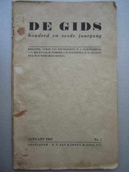 diversen - De Gids. januari 1942