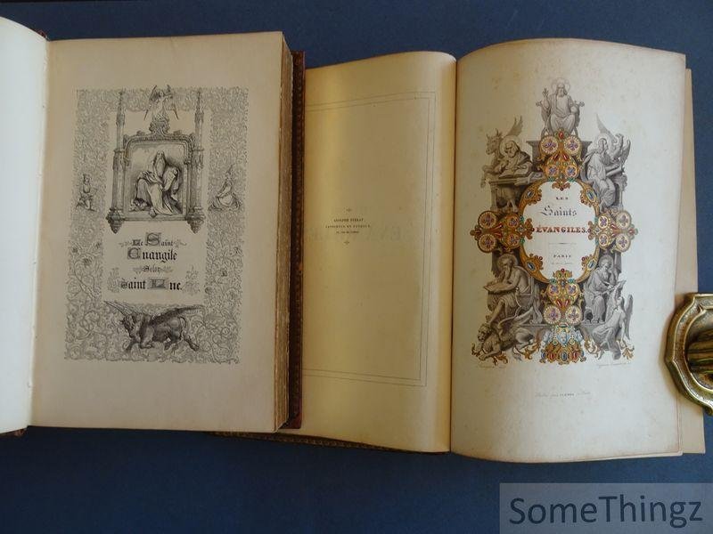 L'Abbé Dassance (trad.) / Tony Johannot, Cavelier, Gérard-Séguin et Brevière (ills.) - Les Saints Évangiles traduits de la Vulgate par M. l'Abbé Dassance. Tome I et II.