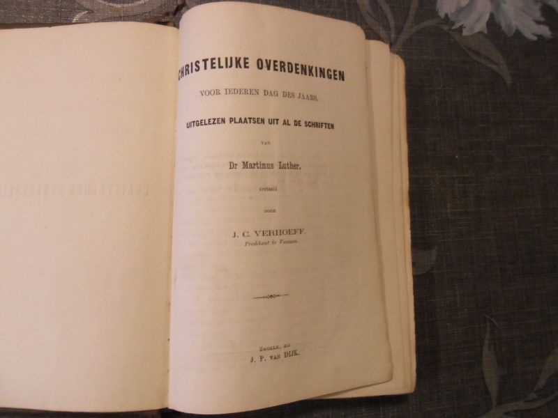 Verhoeff J.C. - Christelijke overdenkingen