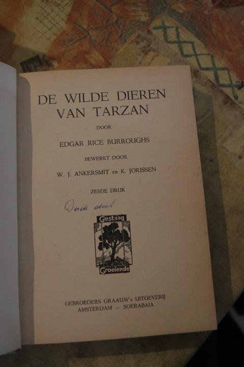 Burroughs - De wilde dieren van Tarzan