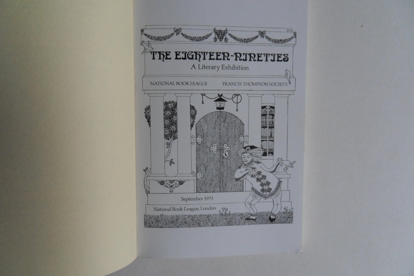 Krishnamurti, dr. G. (compiled by). - The Eighteen-Nineties. - A Literary Exhibition. - September 4 - 21 1973. [ Total of 861 entries ].