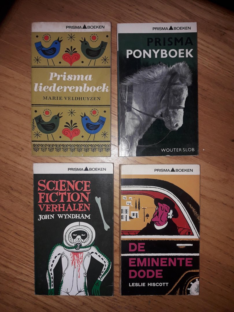 Veldhuyzen / Slob / Wyndham / Hiscott - Liederenboek / Ponyboek / Science fiction verhalen / De eminente dode