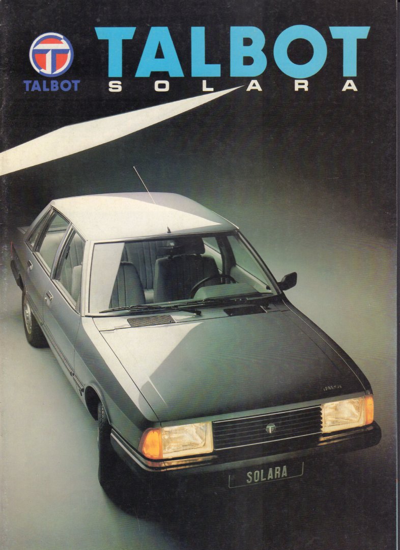 Talbot - Folder / Brochure Talbot Solara, geniete softcover, goede staat