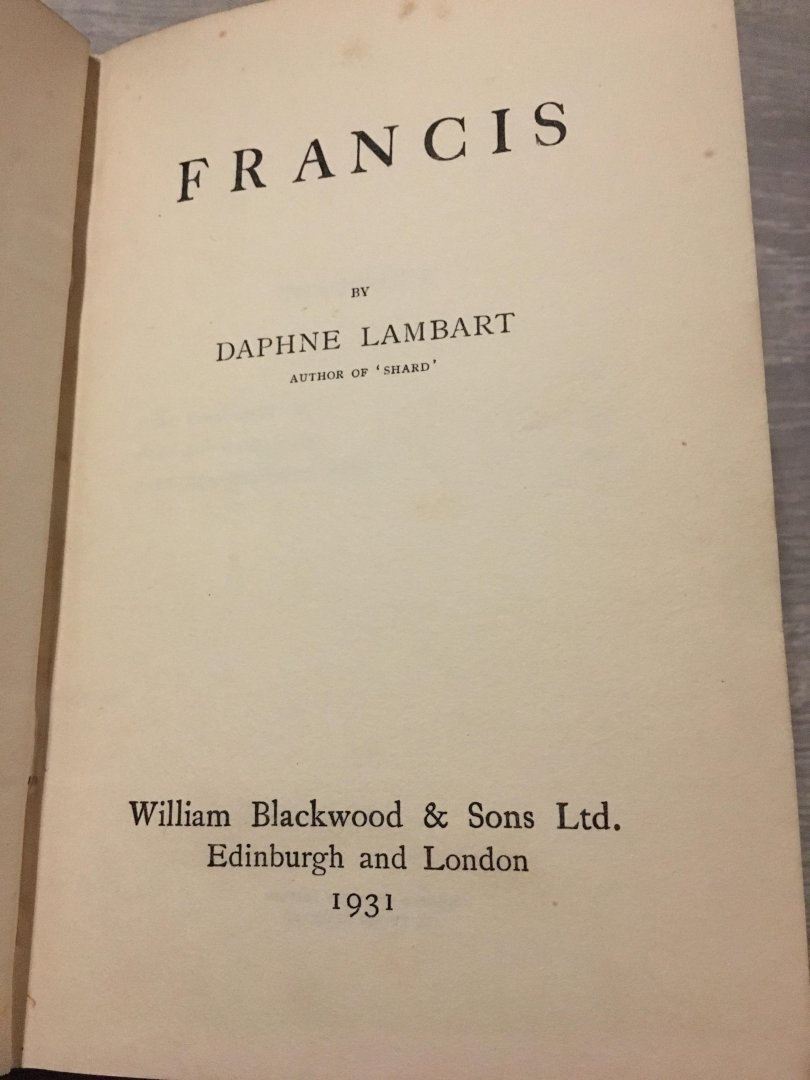 Daphne Lambart - Francis
