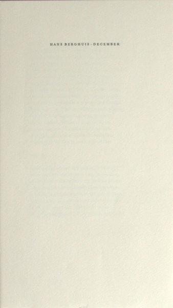 Berghuis, Hans. - December.