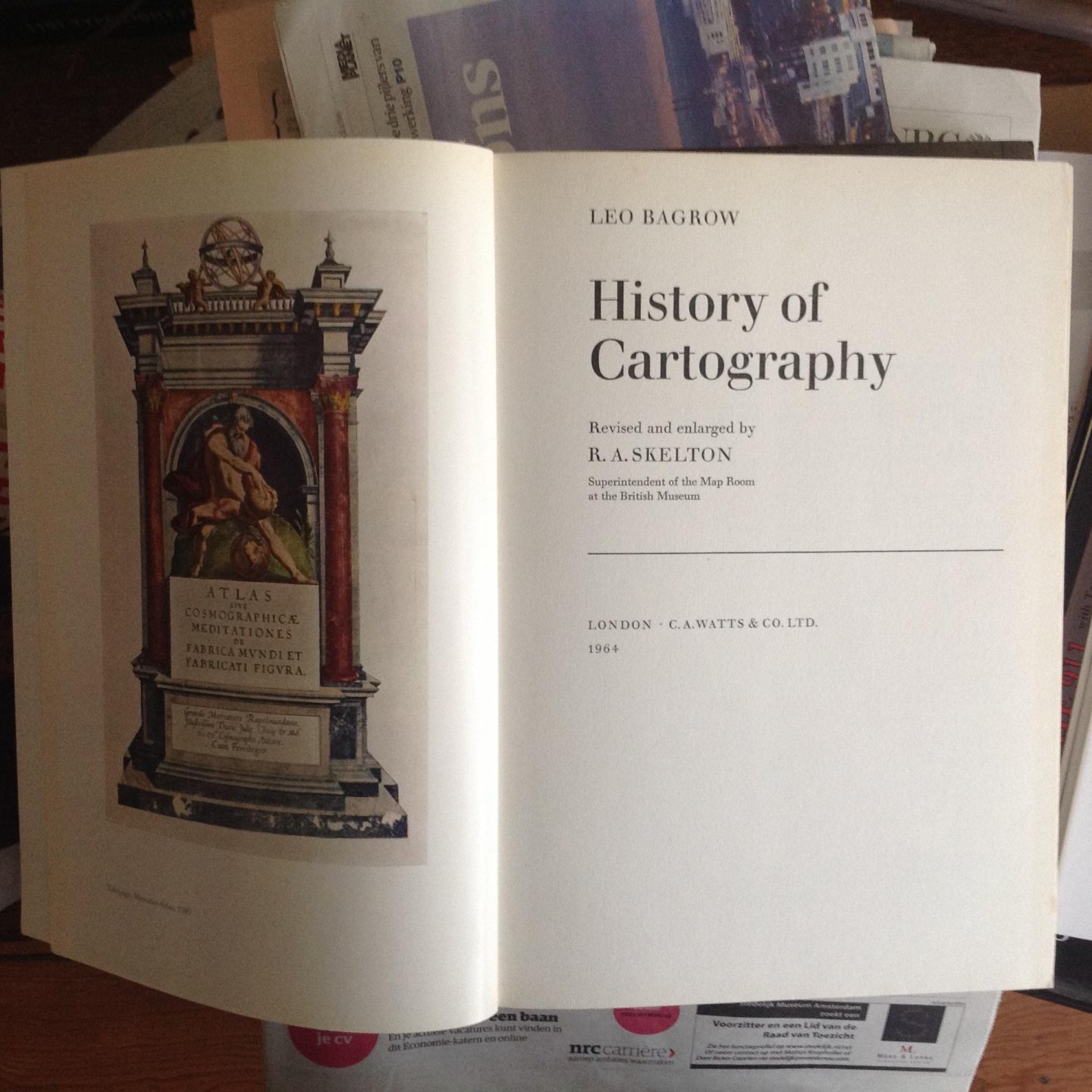 Boekwinkeltjes.nl - Bagrow, Leo - History Of Cartography Revised And ...