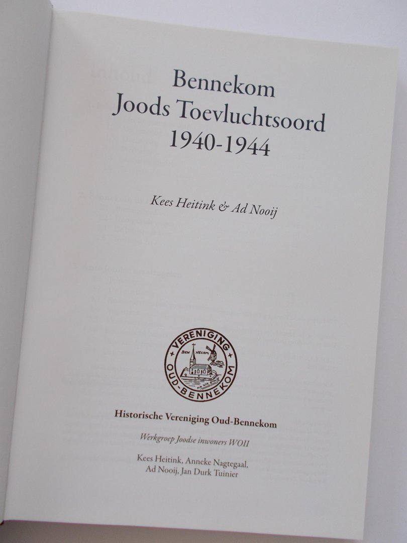 Heitink, Kees en Nooij, Ad - BENNENKOM - Joods Toevluchtsoord 1940 - 1944