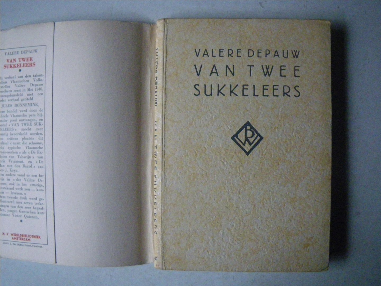 Depauw, Valere; Illustrator : Ouienen, Victor - Van twee sukkeleers