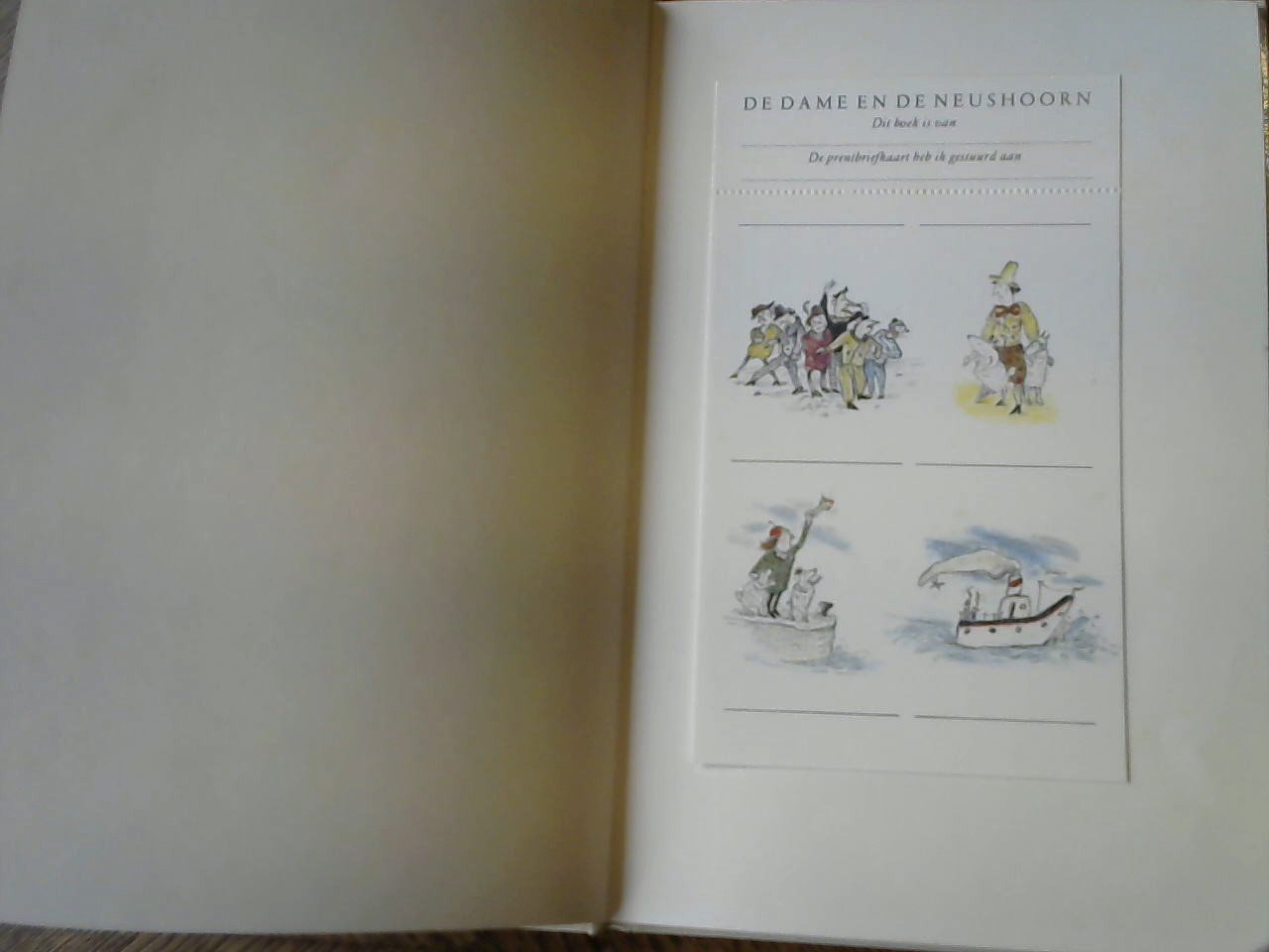 Vegter Anne & Geerten ten Bosch - De dame en de neushoorn 1989