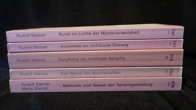 Steiner, R., - Fünf Taschenbücher . Thema Kunst. Nr. 676-700-718-743-747