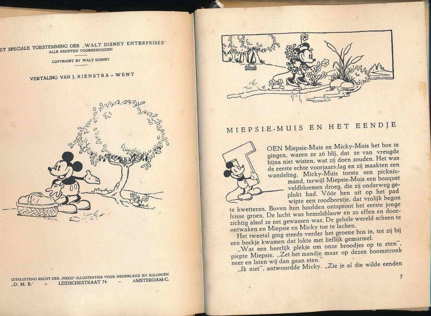 Walt Disney - Miepsie Muis en het Eendje 1938
