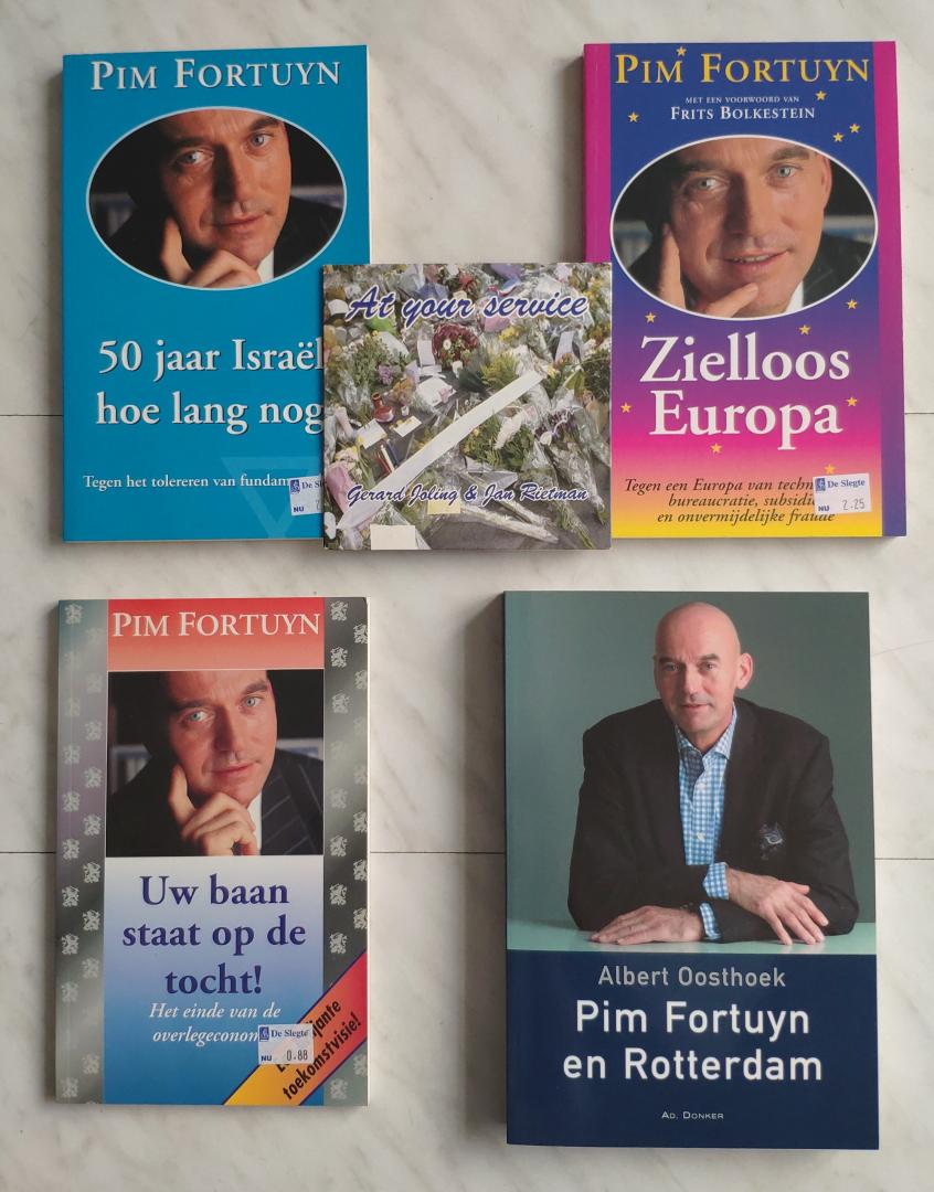 Pim Fortuyn, Albert Oosthoek, Gerard Joling & Jan Rietman - Boekenpakket Pim Fortuyn 3 (Israël, Europa, Rotterdam DVD)