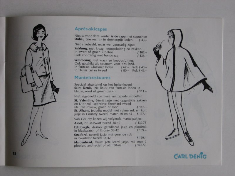 Reclamefolder - Carl Denig Winter