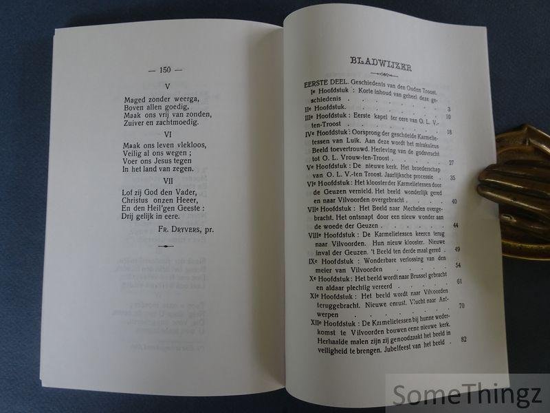 Van der Speeten, S.J.. - O.L.V. Ten Troost te Vilvoorden. Of korte geschiedenis van het klooster en vzn het beeld onder dien naam bekend.