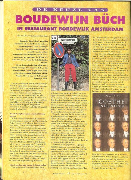 Entree Ton Borghouts * Italiaanse bitters en likeuren...Aardappelen elke dag lekker - ETEN en DRINKEN met Abiance Augustus 1991 nr 7/8 vijfde jaargang  Gastronomisch magazine * Lamsvlees from britain rechtstreeks uit de natuur * Mannen en Pannen * uit in het eeuwige Rome * Pasta gerechten