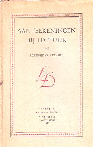 Deyssel, Lodewijk van - Aanteekeningen bij lectuur