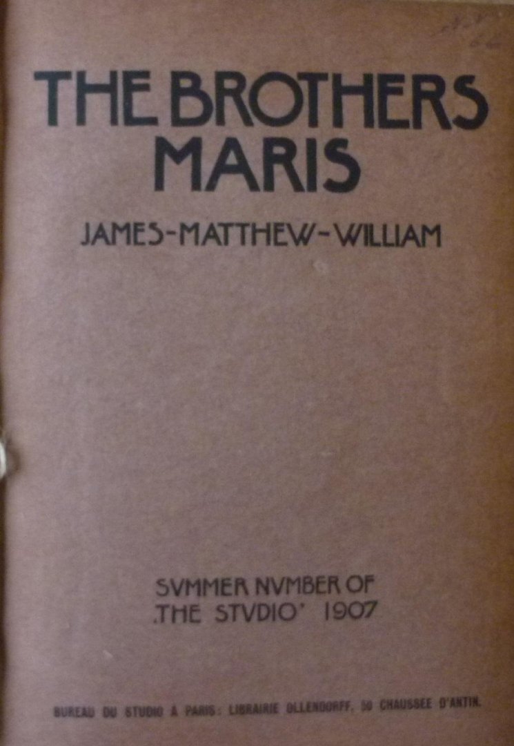 Holme, Charles    Thomson, Croal - The Studio Special Summer Number 1907 The Brothers Maris James Matthew William