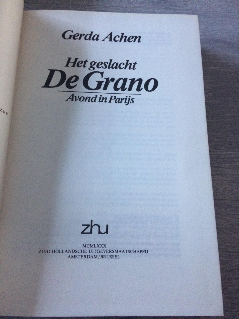 Achen - Geslacht de grano / 3 / druk 2