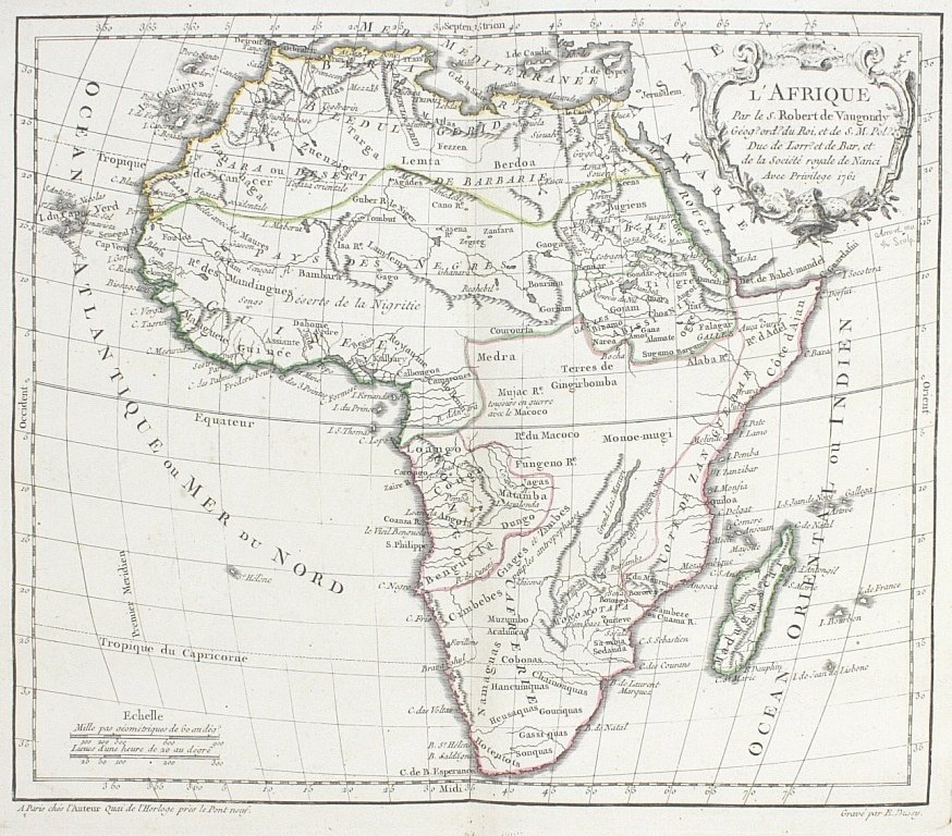 Vaugondy, Robert de - Nouvel atlas portatif destiné principalement pour l'instruction de la jeunesse, et precedé d'un discours sur l'etude de la geographie