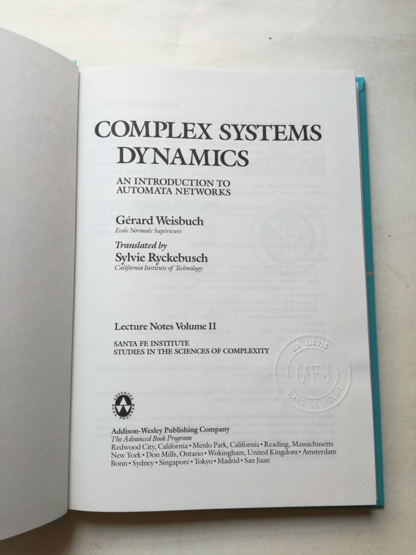 Gérard Weisbuch - Complex Systems Dynamics