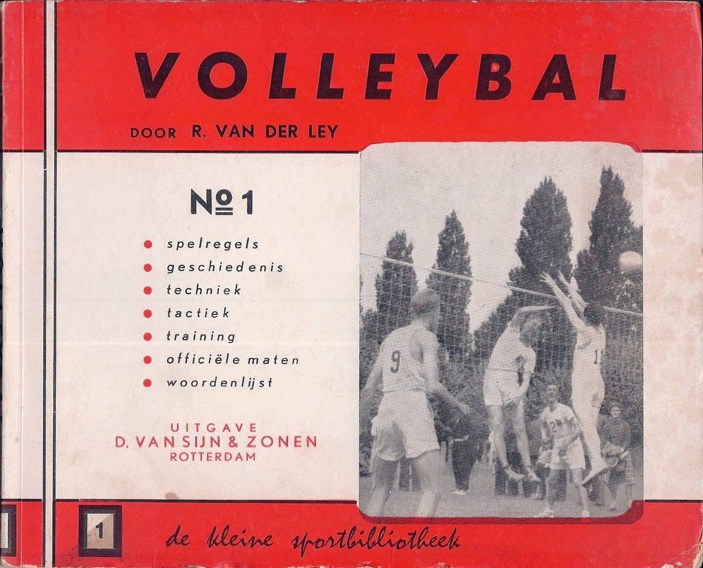 Ley, R. van der - Volleybal -De kleine Sportbibliotheek No 1