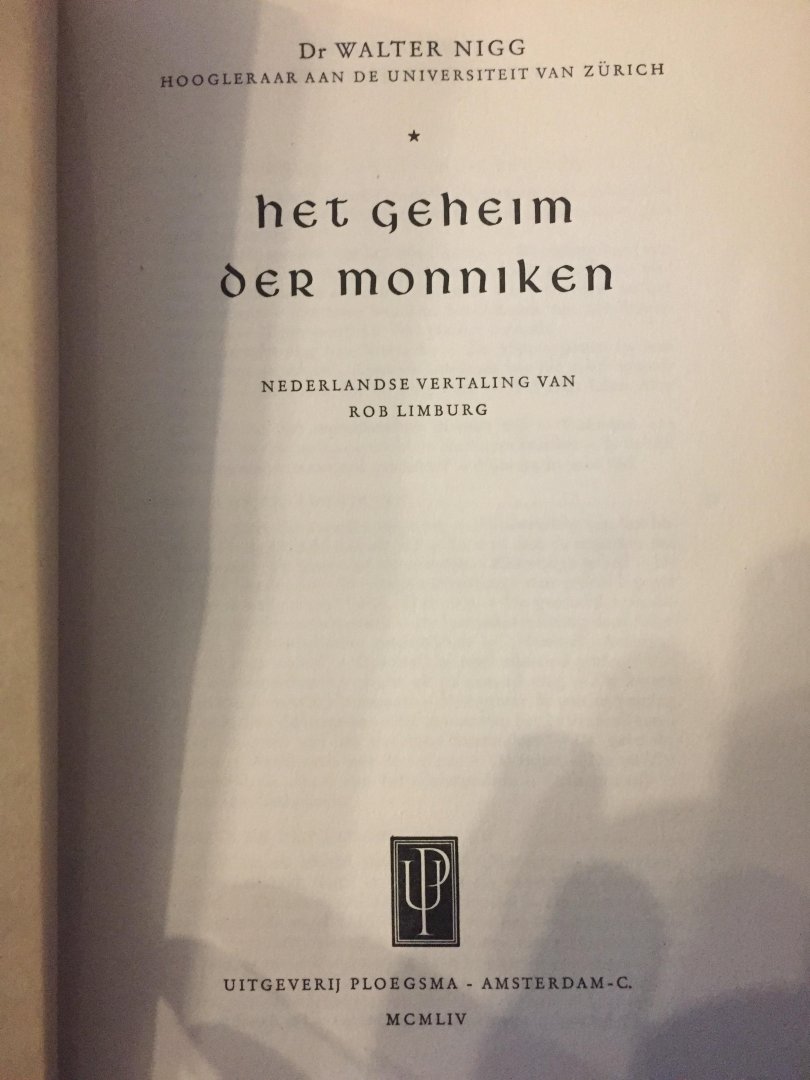 Walter Nigg - Het geheim der monniken
