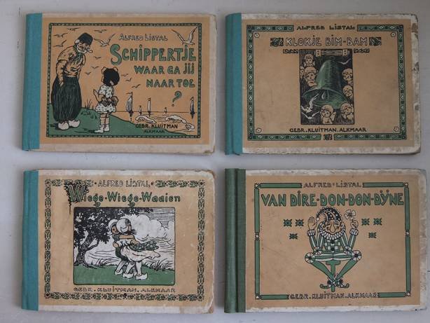 Listal, Alfred - Van dire-don-don-dijne/ Schippertje waar ga jij naar toe/ Wiege-wiege-waaien/ Klokje Bim-Bam. 4 deeltjes.