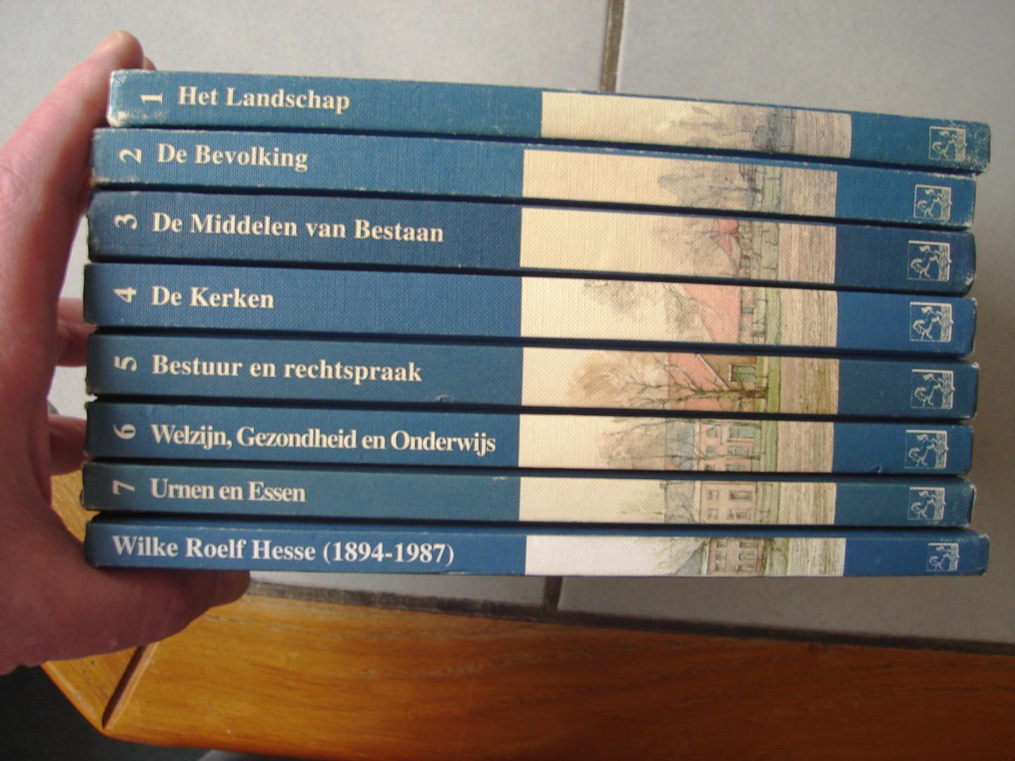 O.A : A.c. van Oorschot - J.J. Delvingne - G.J. Koopman - A. Buursma en F. post. - De geschiedenis van Westerwolde. Alle 8 Delen Compleet.