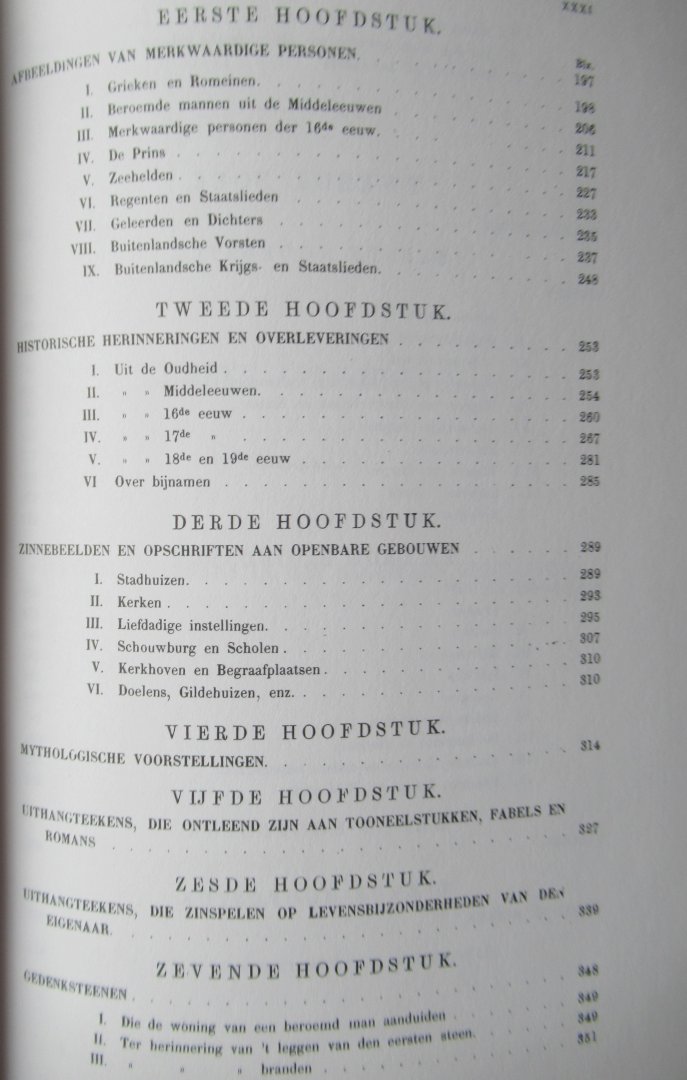 Lennep, Mr. J. van - Gouw, ter J. - De Uithangteekens, 2 delen
