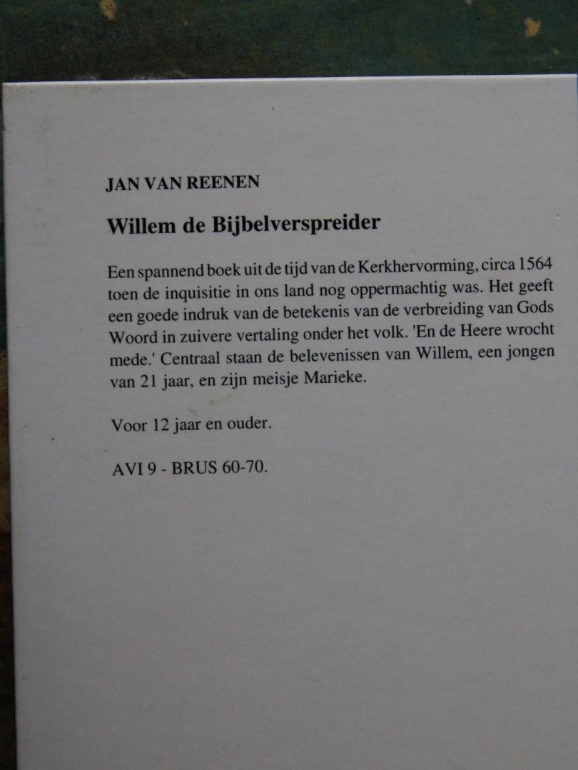 Reenen, Jan van - Willem de bijbelverspreider