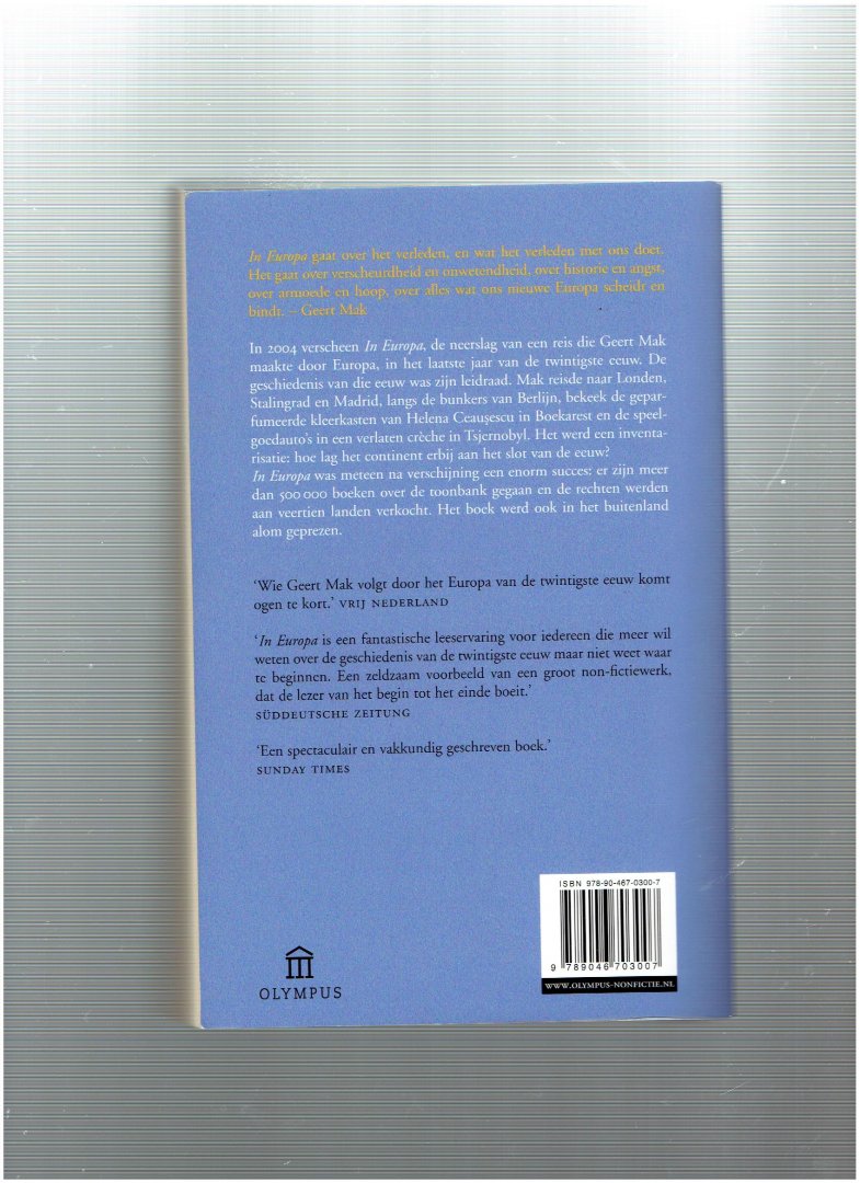 In Europe by Geert Mak In Europe by Geert Mak