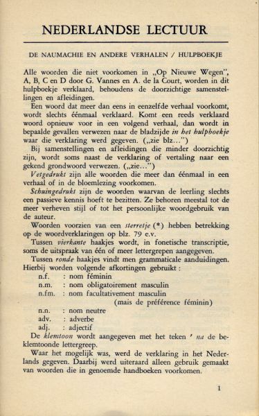 Couperus, Louis [Marc Galle/H.J.Claeys: aantekeningen en leidraad] - De Naumachie en andere verhalen