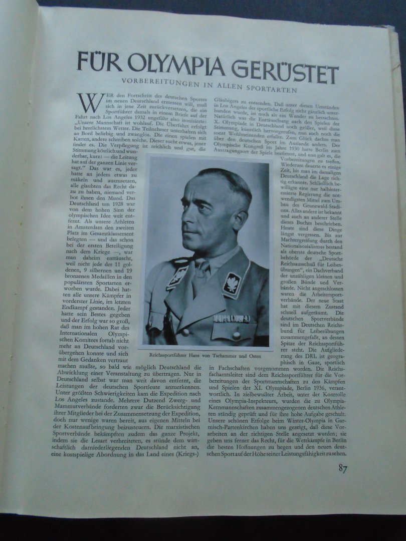 N.v.t. - Die Olympischen Spiele 1936 in Berlin und Garmisch Partenkirchen. 2 delen