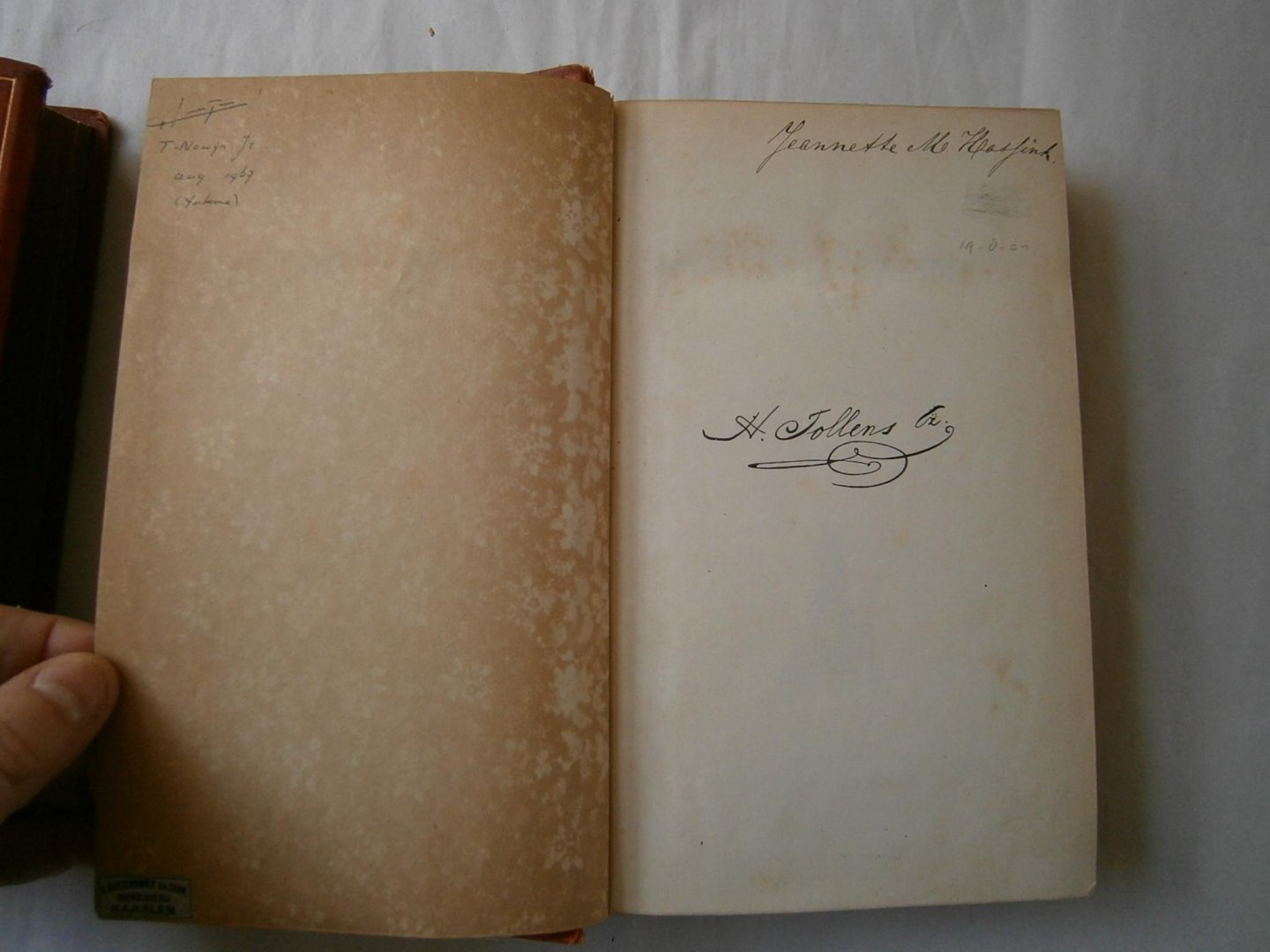 Tollens, H - Romancen Balladen en Legenden, Matthias Claudius, Nalezing onuitgegevene en verspreide gedichten, Dichtbloemen bij de naburen geplukt, Laatste gedichten deel 1 en 2