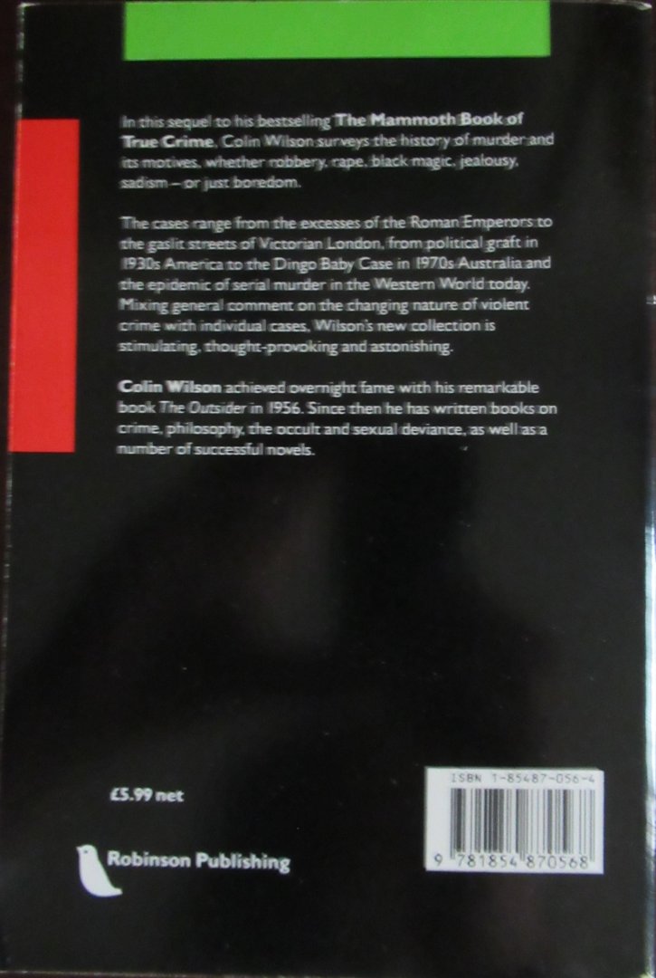 Wilson, Colin - The mammoth book of true crime. Deel 1 en 2