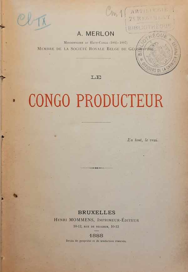 MERLON A. - Le Congo producteur