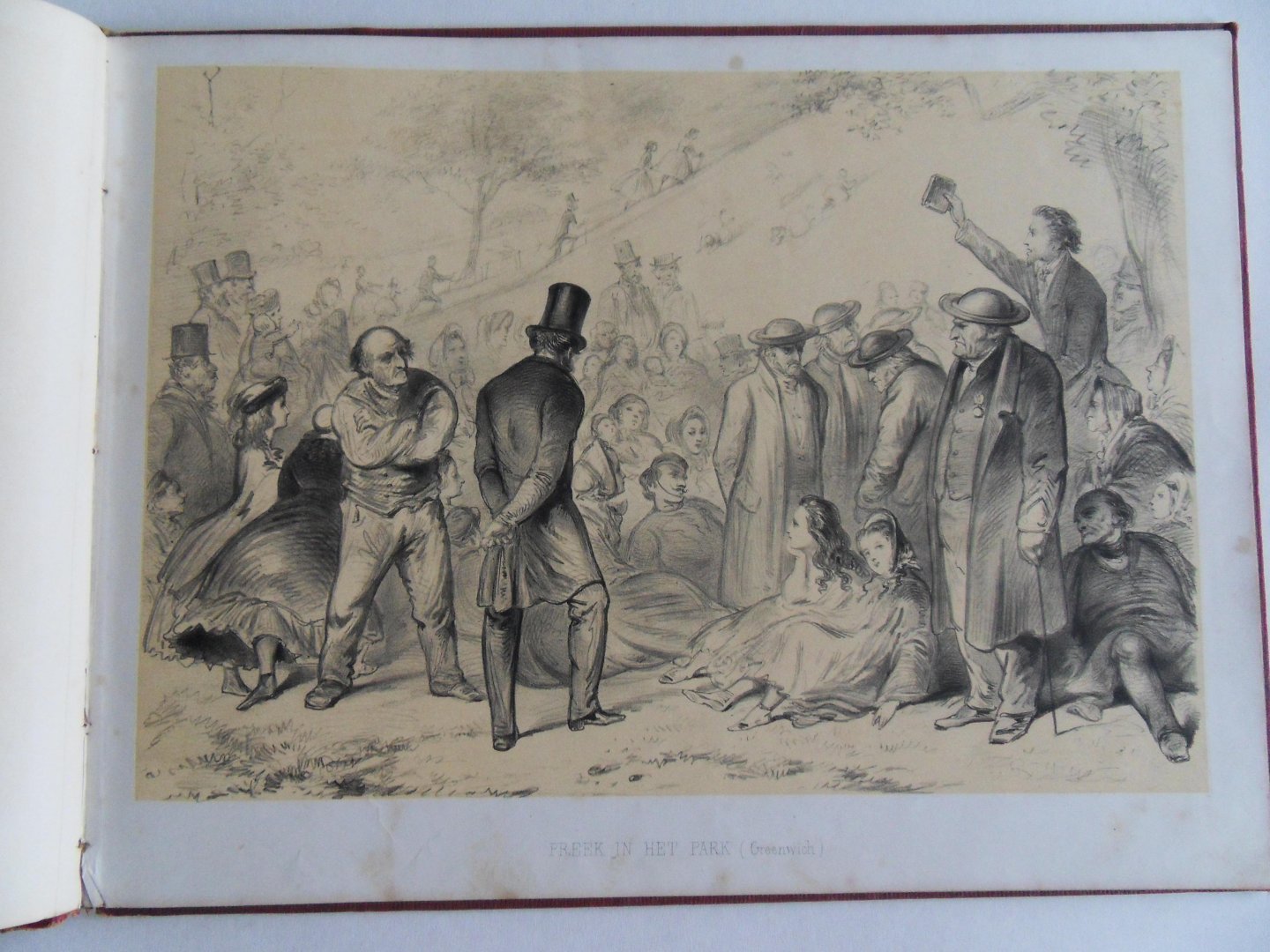 Ver Huell, Alexander Willem Maurits Carel [ 1822 - 1897 ]. - Naar `t Leven : Londen in 1862. [ Met 10 lithografische platen op steen gebracht door C.G.A. Last (1808 - 1876) ].