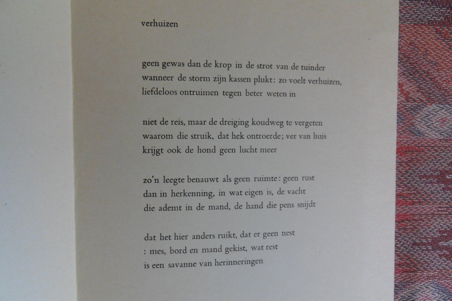 Berg, Arie van den. - Verhuizen. [ Genummerd ex. 43 / 100 ].
