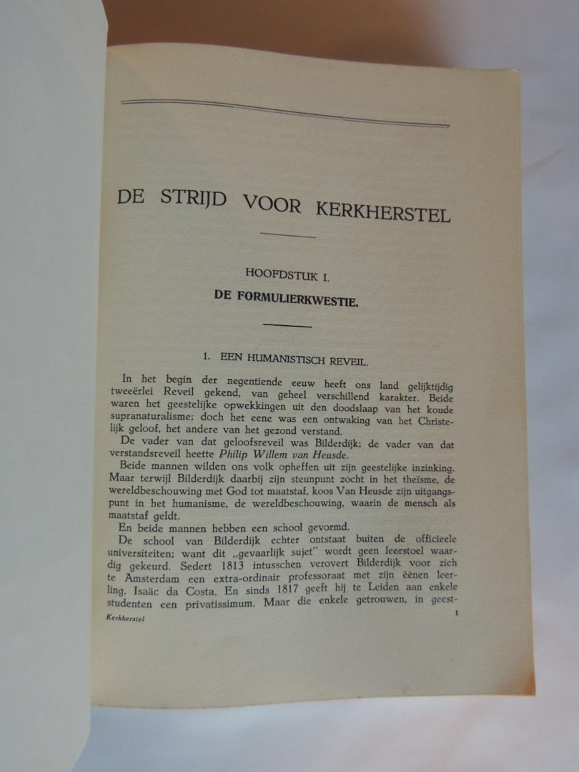 Rullmann, J C - De strijd voor kerkherstel in de Nederlandsch Hervormde kerk der XIXe eeuw
