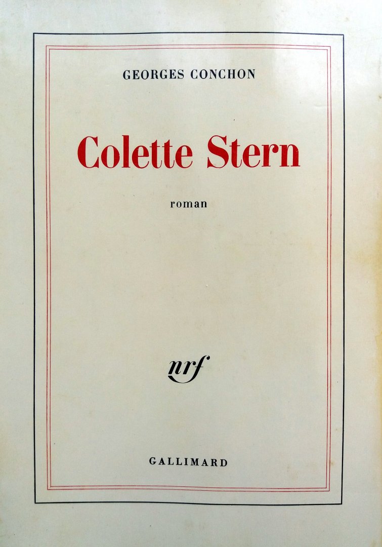 Conchon, Georges - Colette Stern (FRANSTALIG)