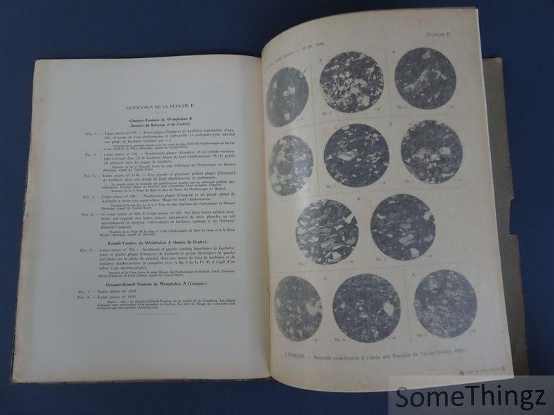 Scheere, Jan et Pierre Piérart. - Contribution a l'etude des Tonstein du Terrain houiller belge. Avec une note palynologique par Pierre Piérart.