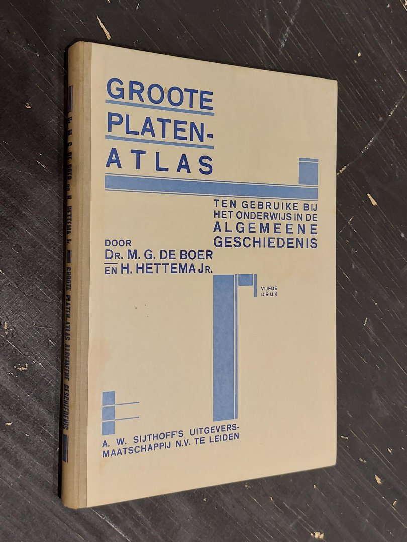 Groote Platen-Atlas ten gebruike bij het onderwijs in de Algemeene Geschiedenis. Vijfde druk