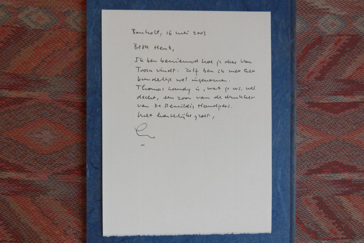 Toorn, Willem van. [ Gesigneerd onder het colofon ]. - Les très Riches Heures. [ Genummerd ex. 10 / 85 ].